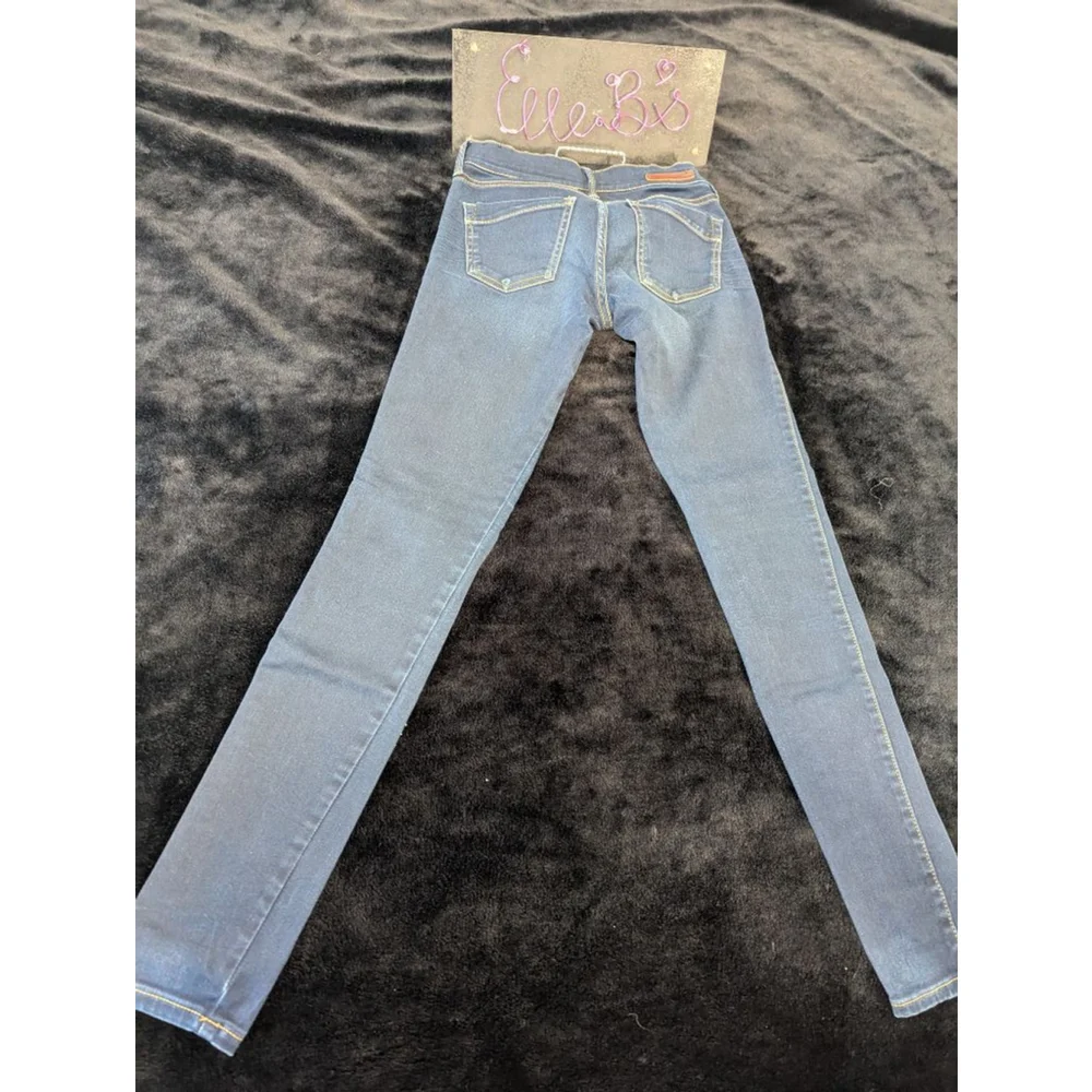 EUC Express Blue Wash Jean Legging 0